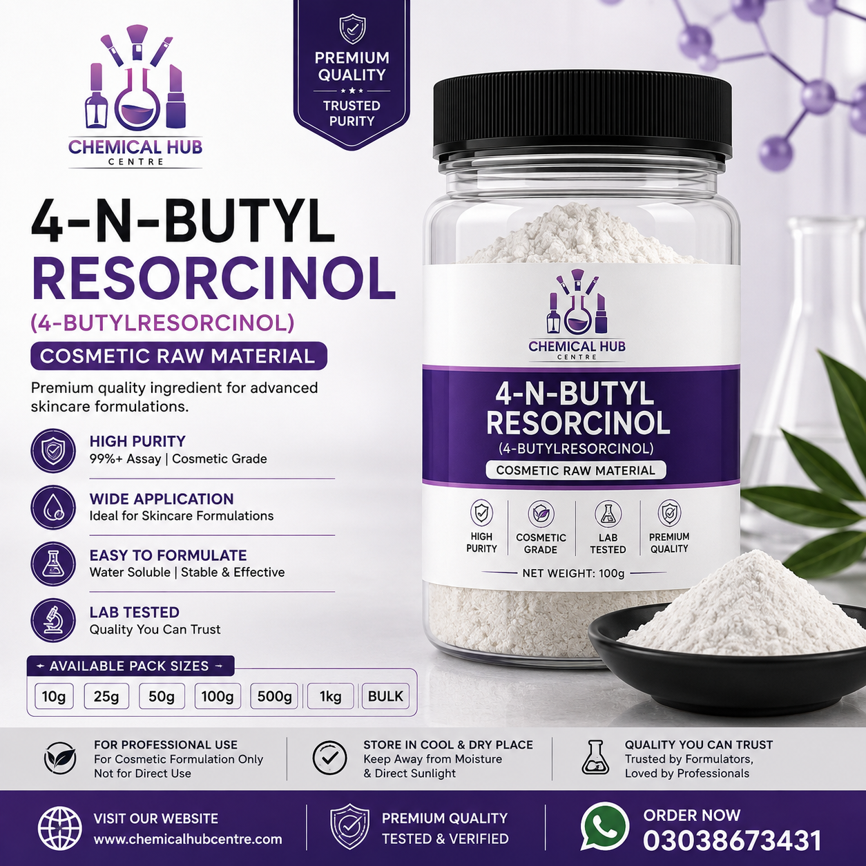 4-N-Butylresorcinol 4-Butylresorcinol cosmetic raw material